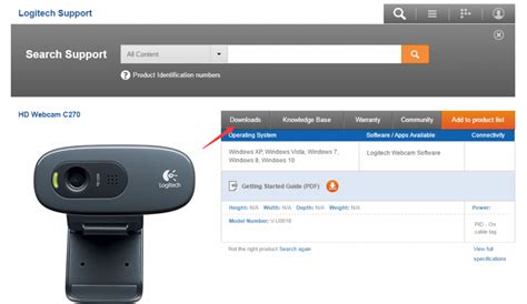 logitech webcam download windows 10.
